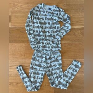 Kickee Pants “London Dogs” size 12 pajama set.  $41 value
